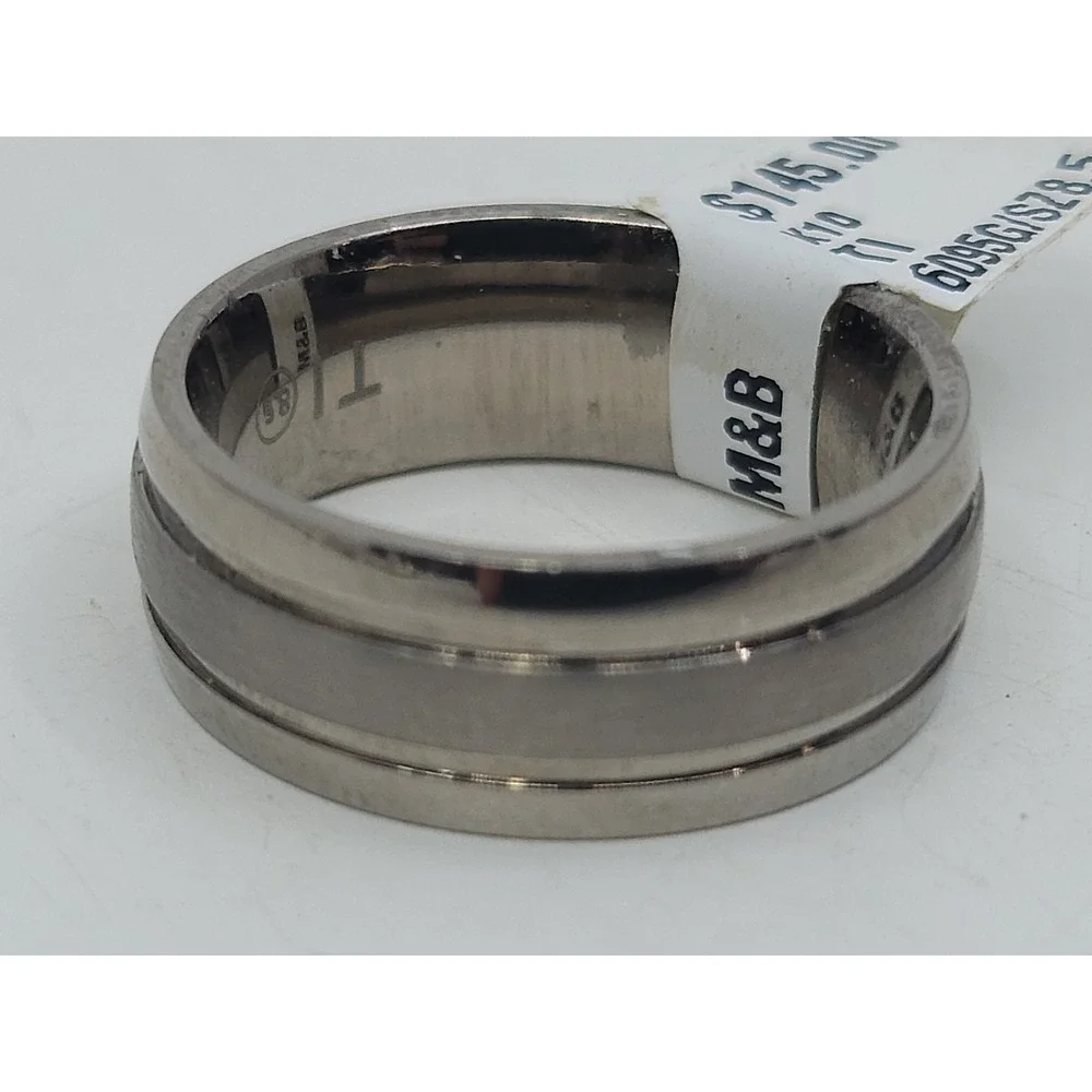 Mens Titanium‎ Wedding Band Size 8.5 New Unused